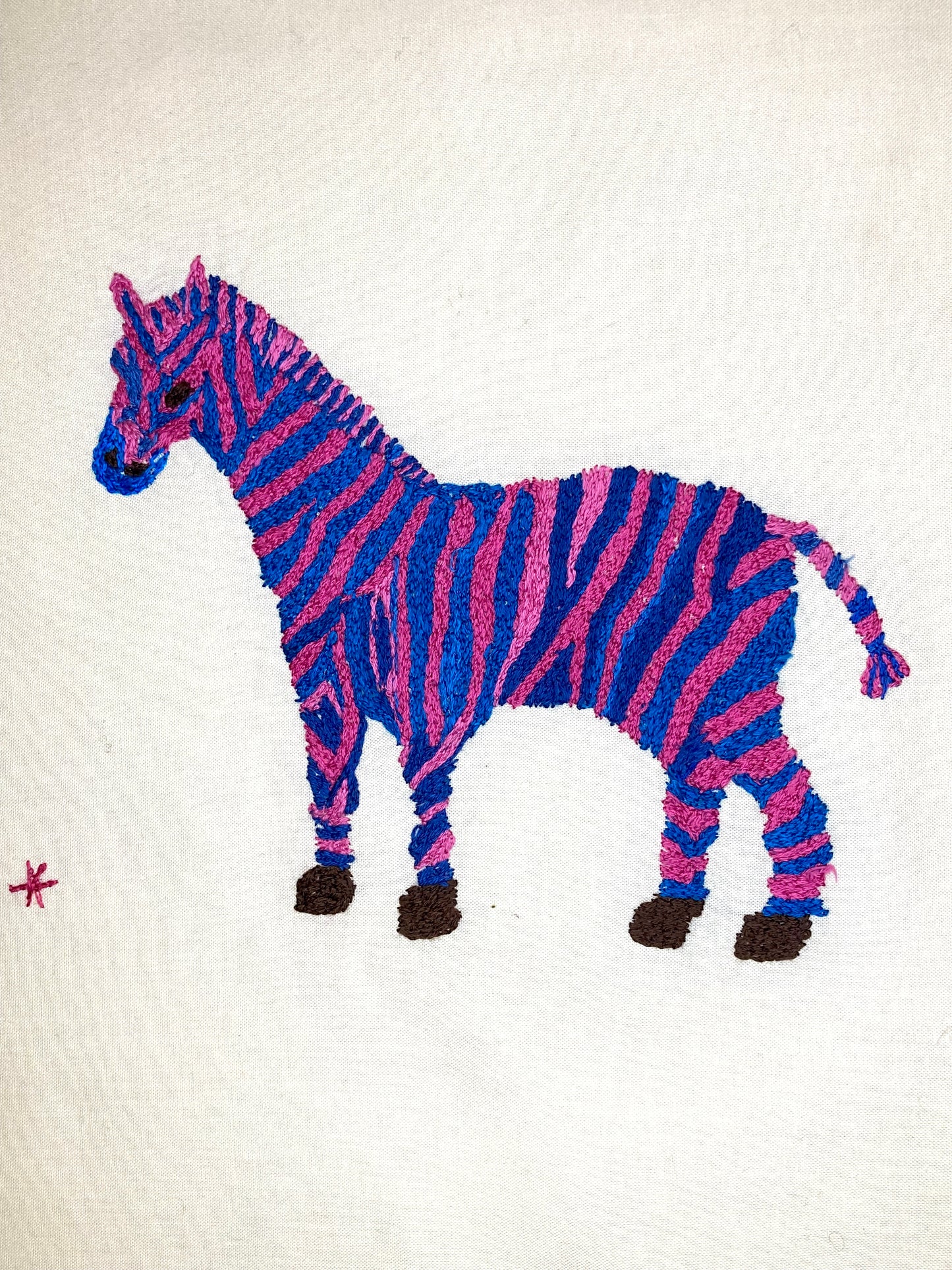 Pink and Blue Zebra