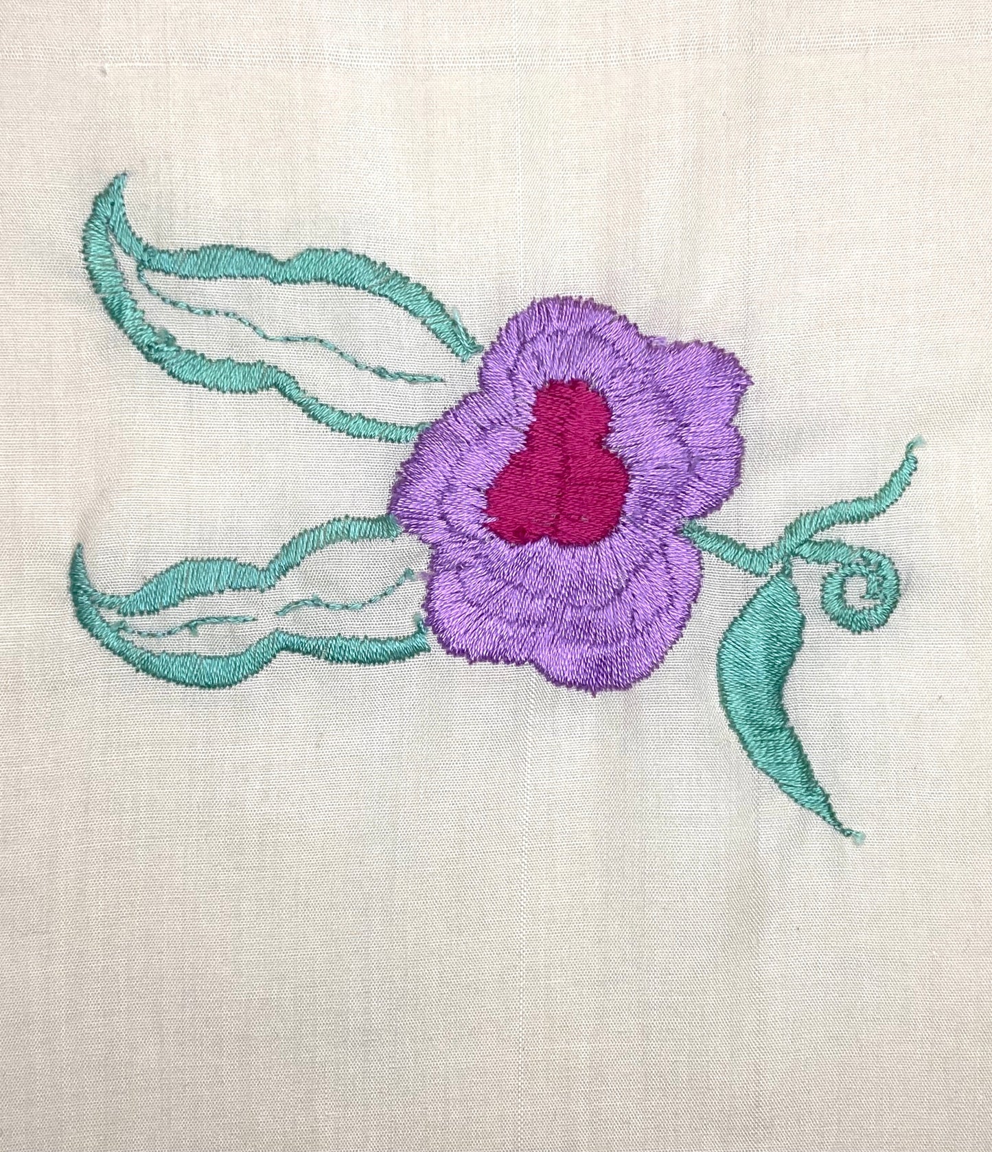 Lavender and Red Flower
