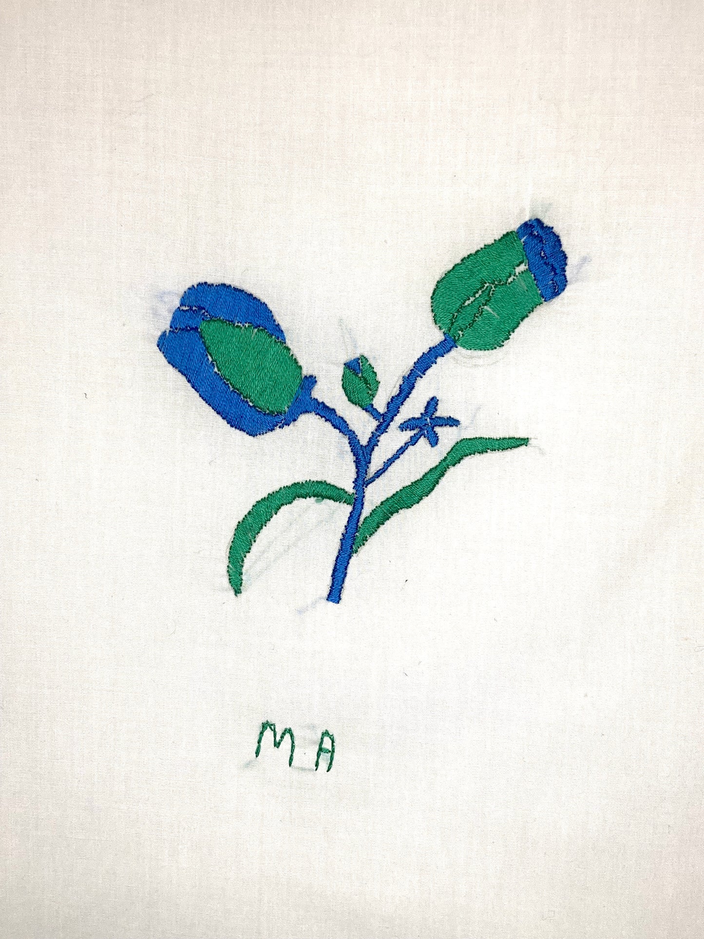 Blue and Green Flower