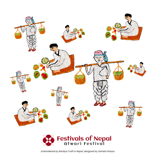 Atwari Festival Printed Tea Towel