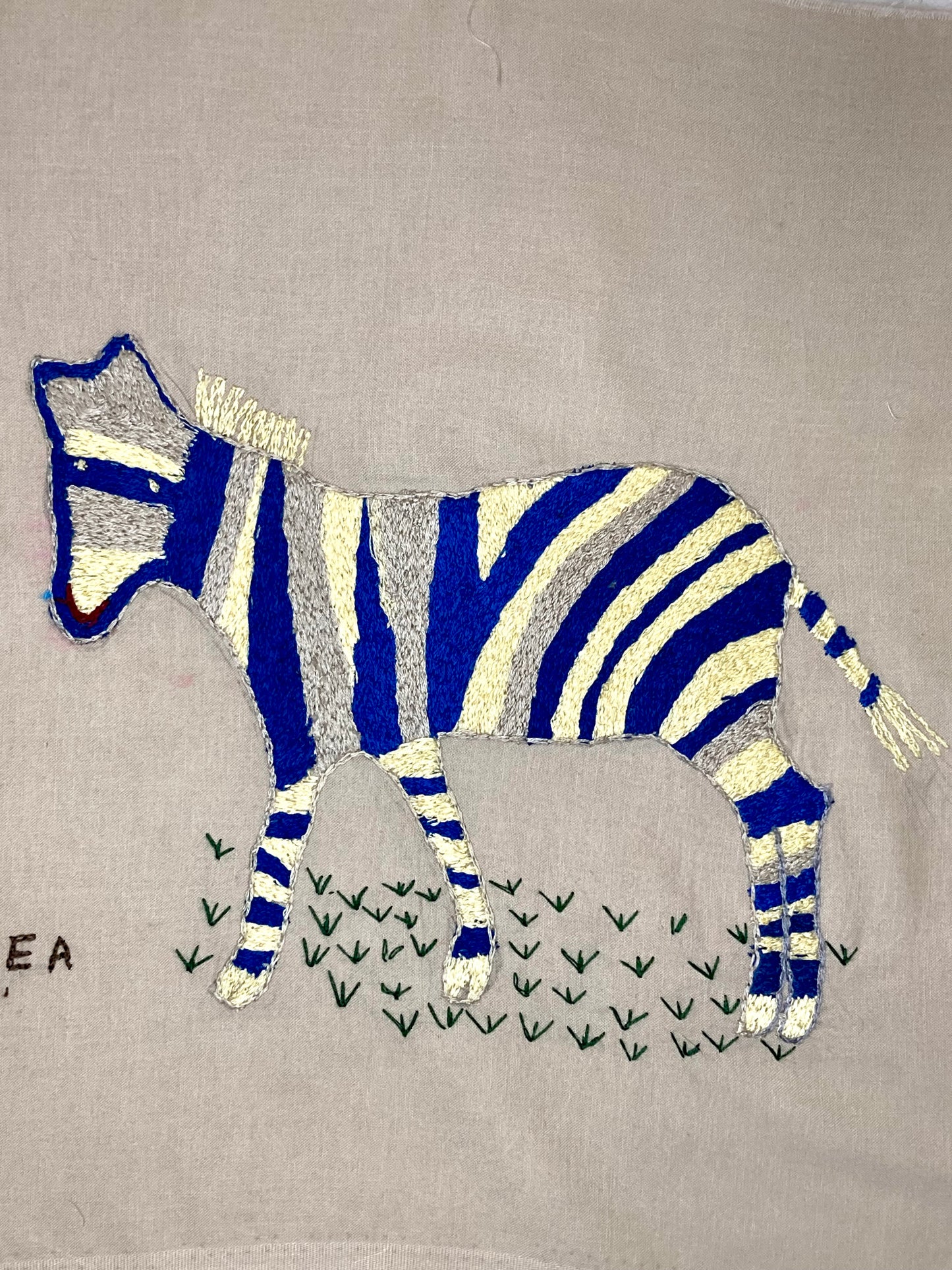 Blue and Yellow Zebra